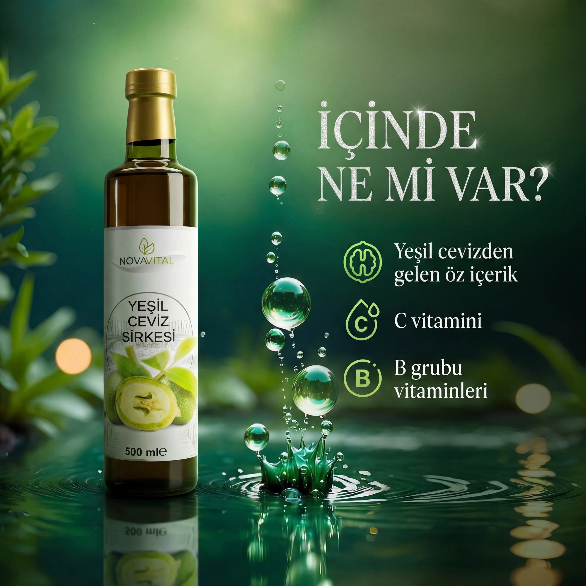 Yeşil Ceviz Sirkesi — Olgunlaşmamış Cevizden Doğal Fermente